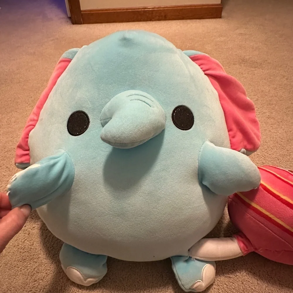 Cute Blue Elephant Plush Toy